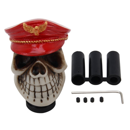 Universal Skull with A Hat Shape Car Gear Shift Knob Modified Car Gear Shift Knob Auto Transmission Shift Lever Knob Resin Gear Knobs - Shift Knob by PMC Jewellery | Online Shopping South Africa | PMC Jewellery | Buy Now Pay Later Mobicred