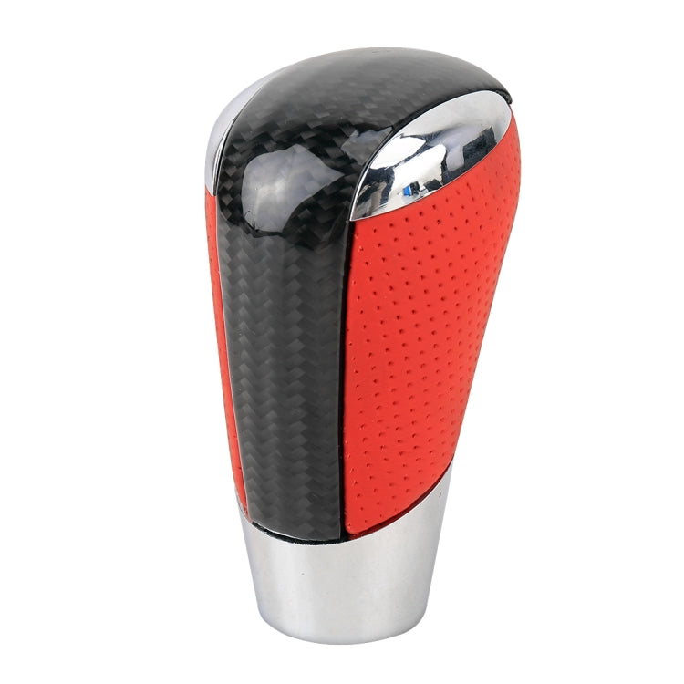 Universal Carbon Fiber Texture Leather Hole Pattern Car Gear Shift Knob Modified Shifter Lever Knob - Shift Knob by PMC Jewellery | Online Shopping South Africa | PMC Jewellery | Buy Now Pay Later Mobicred