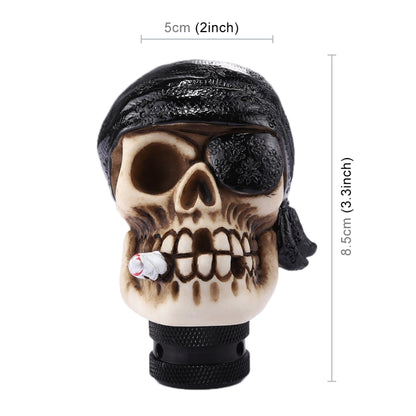 Pirate Skull Shaped Universal Vehicle Car Shifter Cover Manual Automatic Gear Shift Knob (Black) - Shift Knob by PMC Jewellery | Online Shopping South Africa | PMC Jewellery