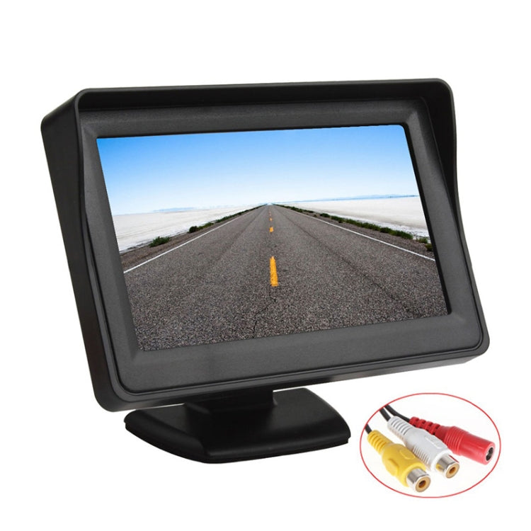 PZ-703 4.3 inch TFT LCD Car Rearview Monitor with Stand and Sun Shade - Rearview Monitors by PMC Jewellery | Online Shopping South Africa | PMC Jewellery | Buy Now Pay Later Mobicred