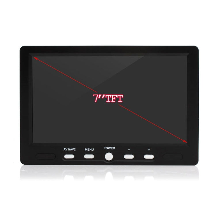 PZ-708 7.0 inch TFT LCD Car Rearview Monitor with Stand and Remote Control - Rearview Monitors by PMC Jewellery | Online Shopping South Africa | PMC Jewellery | Buy Now Pay Later Mobicred