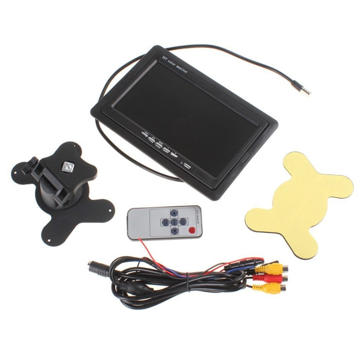 PZ-708 7.0 inch TFT LCD Car Rearview Monitor with Stand and Remote Control - Rearview Monitors by PMC Jewellery | Online Shopping South Africa | PMC Jewellery | Buy Now Pay Later Mobicred