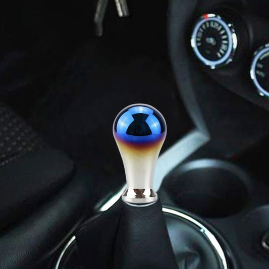 Universal Vehicle Car Blue Screwed Aluminum Alloy Gear Shifter Lever Manual Automatic Shift Knob Adapter - Shift Knob by PMC Jewellery | Online Shopping South Africa | PMC Jewellery