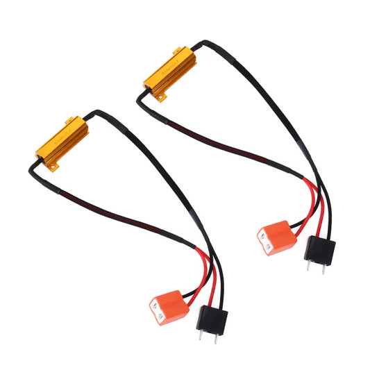 2 PCS H7 50W 6 Ohms Load Resistor Car Canbus Error Canceller Decoder Cable - Headlight Ballast by PMC Jewellery | Online Shopping South Africa | PMC Jewellery | Buy Now Pay Later Mobicred