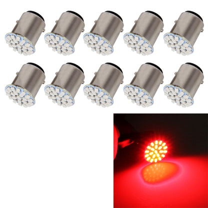 10 PCS Car Auto 1.2W 1157 BAY15D 22-LED Bulbs Brake Light - Brake Lights by PMC Jewellery | Online Shopping South Africa | PMC Jewellery | Buy Now Pay Later Mobicred