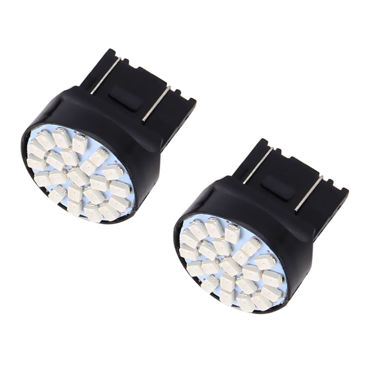 10 PCS T20/7443 Car Auto Lamp 1.2W 22-SMD 1206 LED Bulbs Brake Light - Brake Lights by PMC Jewellery | Online Shopping South Africa | PMC Jewellery | Buy Now Pay Later Mobicred