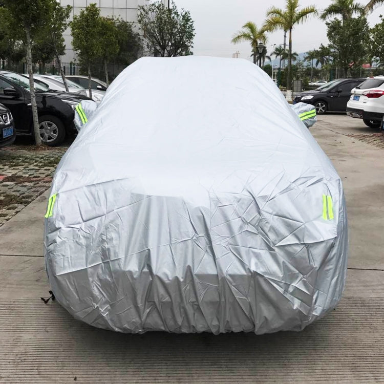 PEVA Anti-Dust Waterproof Sunproof SUV Car Cover with Warning Strips, Fits Cars up to 4.8m(187 inch) in Length - PE Material by PMC Jewellery | Online Shopping South Africa | PMC Jewellery | Buy Now Pay Later Mobicred