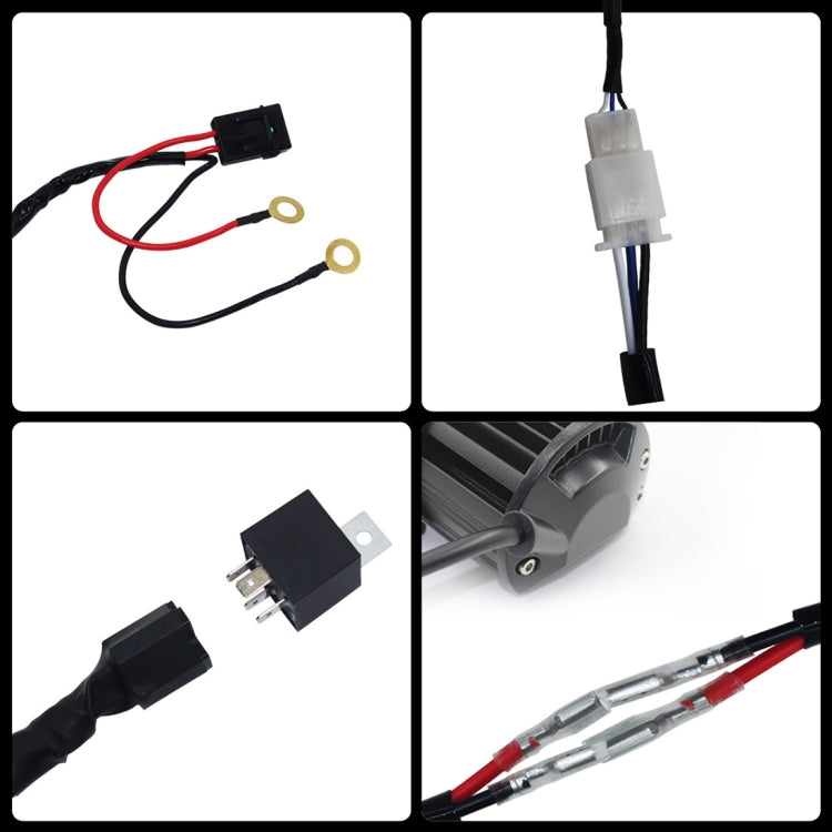 Offroad Driving 300W Light Bar Wiring Harness with Fuse DC 14V 40 Amp Relay ON/OFF Switch - Wires by PMC Jewellery | Online Shopping South Africa | PMC Jewellery | Buy Now Pay Later Mobicred