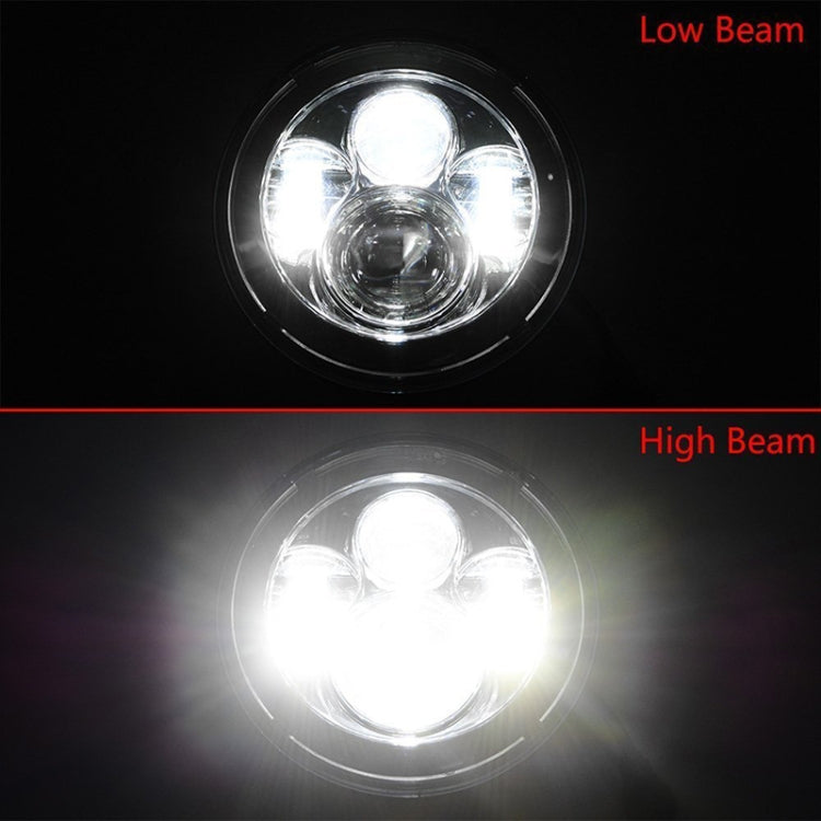 2 PCS 7 inch IP68 Waterproof 6500K 75W CREE LED Headlight Hi/Lo Beam Driving Lamp for Jeep Wrangler JK TJ LJ - Work Lights by PMC Jewellery | Online Shopping South Africa | PMC Jewellery | Buy Now Pay Later Mobicred