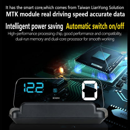 T900 Car GPS HUD Virtual HD Reflection Board Head-up Display, Speed & Driving Distance / Time Display, Over Speed & Voltage & Low Voltage Alarm, Fatigue Driving - Head Up Display System by PMC Jewellery | Online Shopping South Africa | PMC Jewellery | Buy Now Pay Later Mobicred