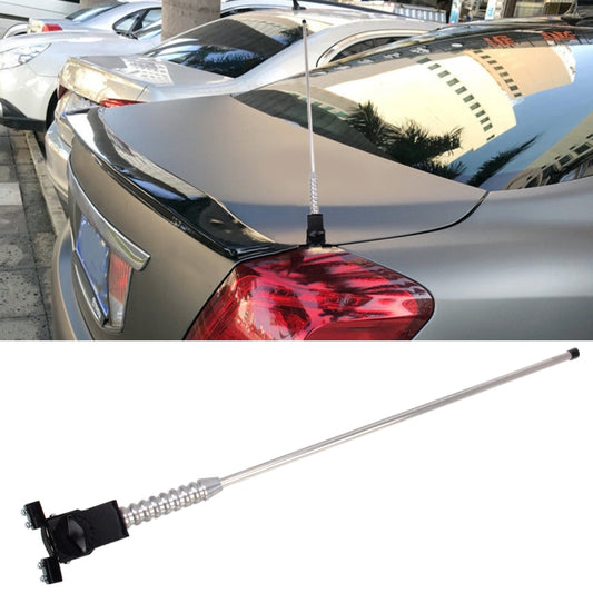 PS-411 Universal Car Auto Modified Decoration Extensile Aerial Glass-mount Cellular Antenna(Silver) - Aerials by PMC Jewellery | Online Shopping South Africa | PMC Jewellery | Buy Now Pay Later Mobicred