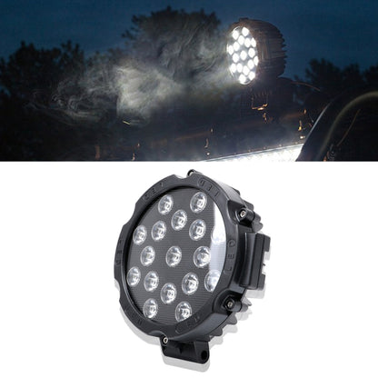 2 PCS 51W 3500LM 6500K White Light  17 LED Waterproof Car Boat Marine Work Lights Spotlight LED Bulbs, 30 Degrees Adjustable, DC 10-30V(Black) - Work Lights by PMC Jewellery | Online Shopping South Africa | PMC Jewellery | Buy Now Pay Later Mobicred