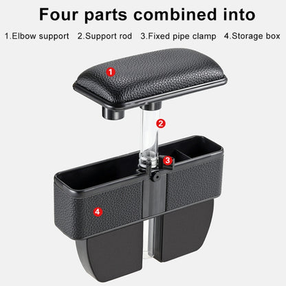 Universal Car Multi-functional Console Side Pocket Seat Gap Side Storage Box with Elbow Support Pad (Brown) - Stowing Tidying by PMC Jewellery | Online Shopping South Africa | PMC Jewellery | Buy Now Pay Later Mobicred