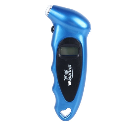 SHUNWEI SD-2802 Digital Tire Pressure Gauge 150 PSI 4 Settings for Car Truck Bicycle with Backlit LCD and Non-Slip Grip(Blue) - Tire Pressure Gauges by SHUNWEI | Online Shopping South Africa | PMC Jewellery | Buy Now Pay Later Mobicred