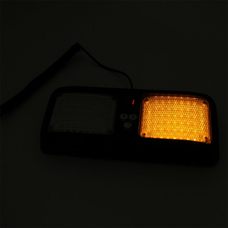 High qulaity DC 12V,9W LED Waterproof Car Sunshade Yellow Light Warning Lights Strobe Emergency Lights Flashing Light with 12 Kinds Flash Patterns - Warning Lights by PMC Jewellery | Online Shopping South Africa | PMC Jewellery | Buy Now Pay Later Mobicred