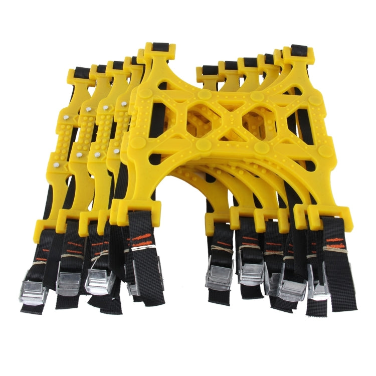 6 PCS Car Snow Tire Anti-skid Chains Yellow Chains For Family Car - Car Road Trouble Clearer by PMC Jewellery | Online Shopping South Africa | PMC Jewellery | Buy Now Pay Later Mobicred