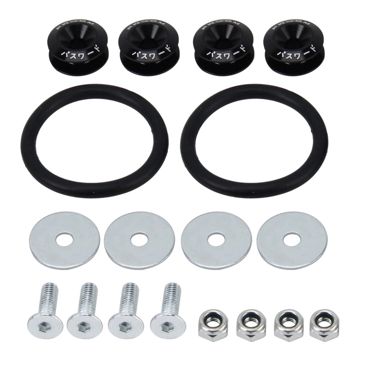 4 PCS Car Modified Screw Gaskets Bodywork Stainless Steel Gasket Bolts, Diameter: 24mm(Black) - Nuts & Bolts by PMC Jewellery | Online Shopping South Africa | PMC Jewellery | Buy Now Pay Later Mobicred