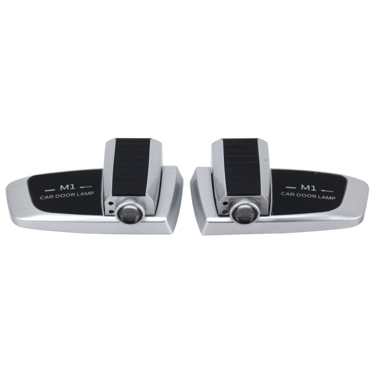 2 PCS Intelligent Induction HD Projection Car Door Welcome Lamp Display Logo for Land Rover(Silver) - Door Lights by PMC Jewellery | Online Shopping South Africa | PMC Jewellery | Buy Now Pay Later Mobicred