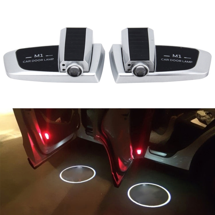 2 PCS Intelligent Induction HD Projection Car Door Welcome Lamp Display Logo for Suzuki(Silver) - Door Lights by PMC Jewellery | Online Shopping South Africa | PMC Jewellery | Buy Now Pay Later Mobicred