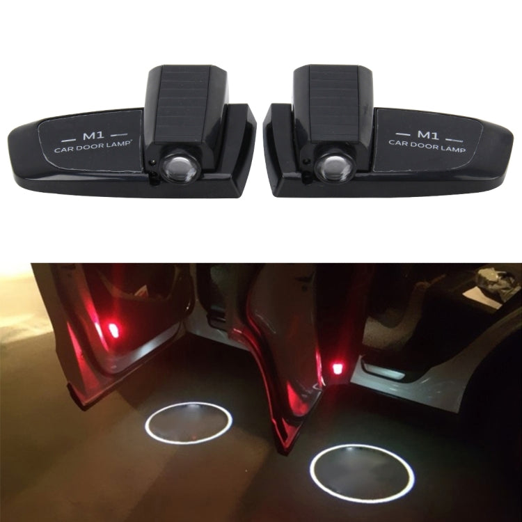 2 PCS Intelligent Induction HD Projection Car Door Welcome Lamp Display Logo for Volkswagen(Black) - Door Lights by PMC Jewellery | Online Shopping South Africa | PMC Jewellery | Buy Now Pay Later Mobicred