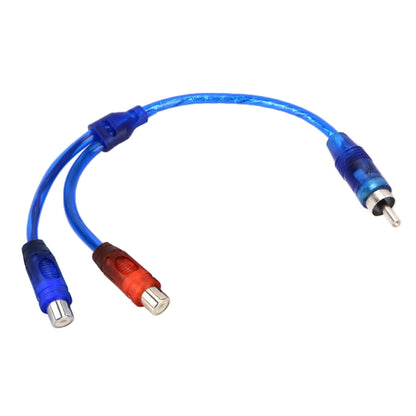 Car AV Audio Video 2 Female to 1 Male Aluminum Extension Cable Wiring Harness, Cable Length: 26cm - DIY Cables by PMC Jewellery | Online Shopping South Africa | PMC Jewellery