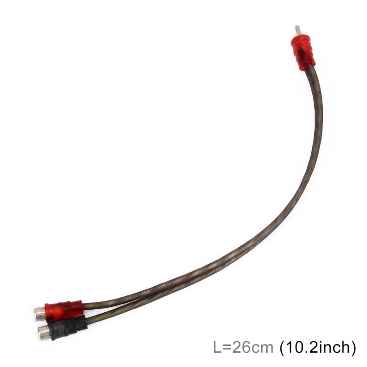 Car AV Audio Video 2 Female to 1 Male Copper Extension Cable Wiring Harness, Cable Length: 26cm - DIY Cables by PMC Jewellery | Online Shopping South Africa | PMC Jewellery