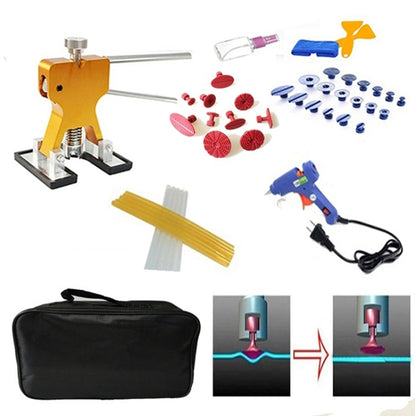 44 in 1 Auto Car Metal PDR Dent Lifter-Glue Puller Tab Hail Removal Paintless Car Dent Repair Tools Kit, with 20W Glue Gun, US Plug or EU Plug - Hand Tool Sets by PMC Jewellery | Online Shopping South Africa | PMC Jewellery | Buy Now Pay Later Mobicred