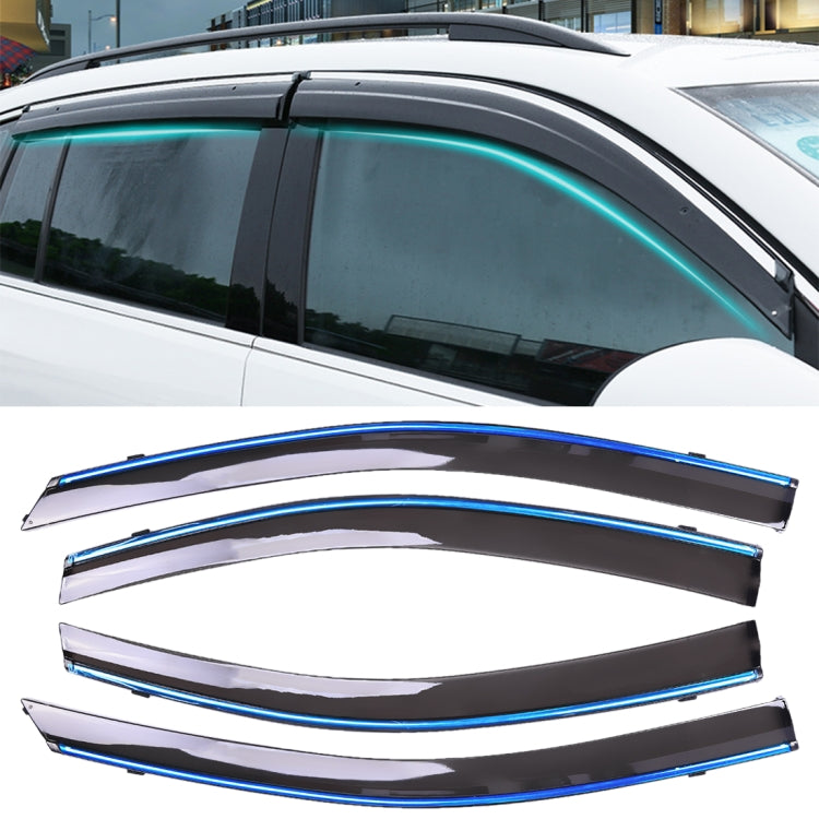 4 PCS Window Sunny Rain Visors Awnings Sunny Rain Guard for Toyota Vios 2014-2018 Version - Window Foils & Solar Protection by PMC Jewellery | Online Shopping South Africa | PMC Jewellery | Buy Now Pay Later Mobicred