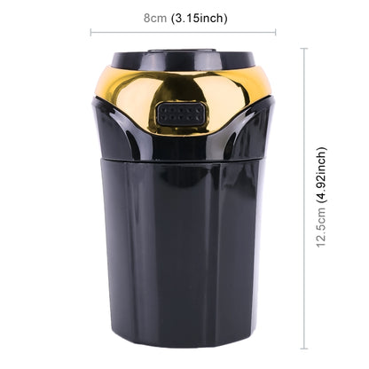 2 in 1 Universal Car Detachable Electronic Cigarette Lighter + Trash Rubbish Bin Ashtray(Gold) - Ashtrays by PMC Jewellery | Online Shopping South Africa | PMC Jewellery | Buy Now Pay Later Mobicred