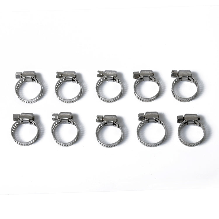 54 PCS Stainless Steel Adjustable Worm Gear Hose Clamp Fuel Line Clip with Screwdriver, Diameter Range: 6-32mm - Booster Cable & Clip by PMC Jewellery | Online Shopping South Africa | PMC Jewellery