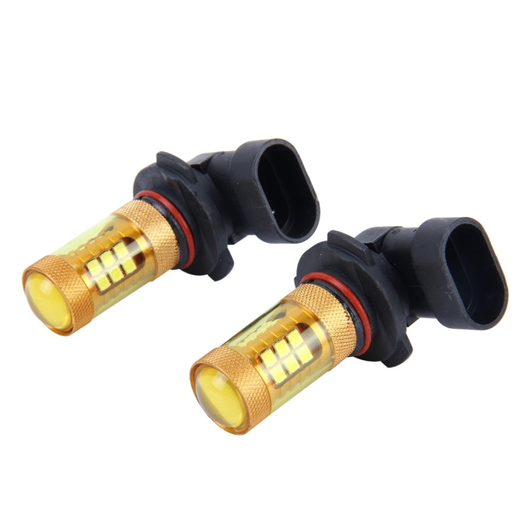 2 PCS 9006 10W 1000 LM Car Fog Lights with 28 SMD-3030 LED Lamps, DC 12V(Gold Light) - Fog / Driving Lights by PMC Jewellery | Online Shopping South Africa | PMC Jewellery | Buy Now Pay Later Mobicred