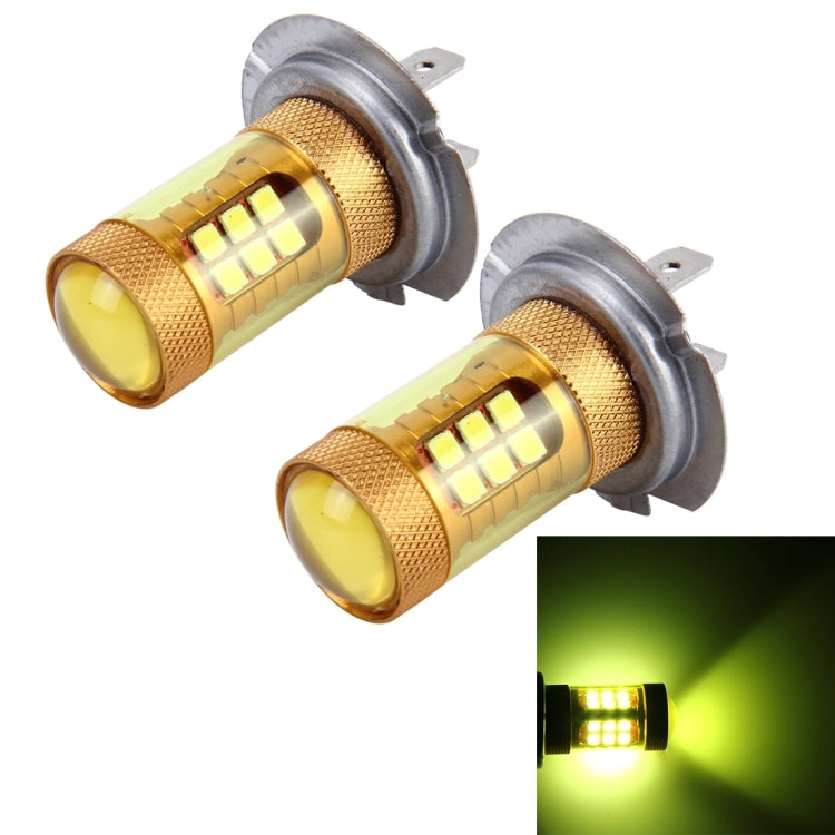 2 PCS H7 10W 1000 LM Car Fog Lights with 28 SMD-3030 LED Lamps, DC 12V(Gold Light) - Fog / Driving Lights by PMC Jewellery | Online Shopping South Africa | PMC Jewellery | Buy Now Pay Later Mobicred