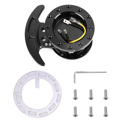 Car Tilt Racing Steering Wheel Quick Release Hub Kit Adapter Body Removable Snap Off Boss Kit(Black) - Other Tools by PMC Jewellery | Online Shopping South Africa | PMC Jewellery | Buy Now Pay Later Mobicred