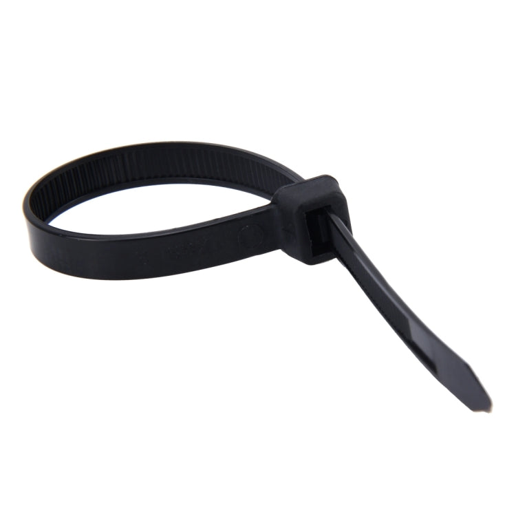 100pcs /Pack 8mm*200mm Nylon Cable Ties(Black) - Booster Cable & Clip by PMC Jewellery | Online Shopping South Africa | PMC Jewellery