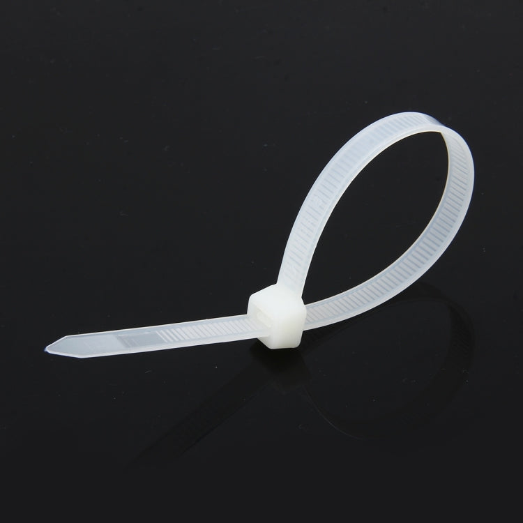 100pcs /Pack 8mm*200mm Nylon Cable Ties(White) - Booster Cable & Clip by PMC Jewellery | Online Shopping South Africa | PMC Jewellery | Buy Now Pay Later Mobicred