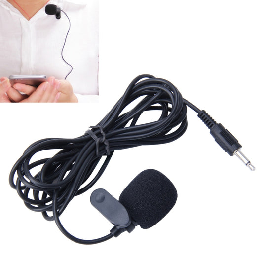 Car Audio Microphone 3.5mm Jack Plug Mic Stereo Mini Wired External Clip Microphone Player for Auto DVD Radio, Cable Length: 2.0m - Car Amplifiers by PMC Jewellery | Online Shopping South Africa | PMC Jewellery