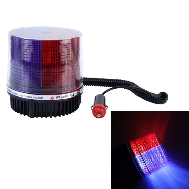 Brilliant Strong Xenon Strong Red Light And Blue Light Magnetic Doom Installation Flash Strobe Warning Light, DC 12V, Wire Length: 50cm - Warning Lights by PMC Jewellery | Online Shopping South Africa | PMC Jewellery | Buy Now Pay Later Mobicred