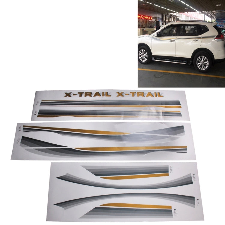 3 PCS SUV Body Decorative Strip Brand Car Streamline Shining Sticker For Honda CRV Nissarl X-Trail/Qashqai/Murano series - Decorative Sticker by PMC Jewellery | Online Shopping South Africa | PMC Jewellery | Buy Now Pay Later Mobicred