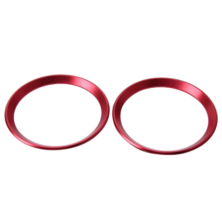 2 PCS Car Logo Decorative Circle Steering Wheel Decoration Ring Sticker Logo Car Styling Modification Car Front Logo Ring Decoration Rear Cover Trim Hood Emblem Rings for BMW 5 Series(Red) - Decoration Rings by PMC Jewellery | Online Shopping South Africa | PMC Jewellery | Buy Now Pay Later Mobicred