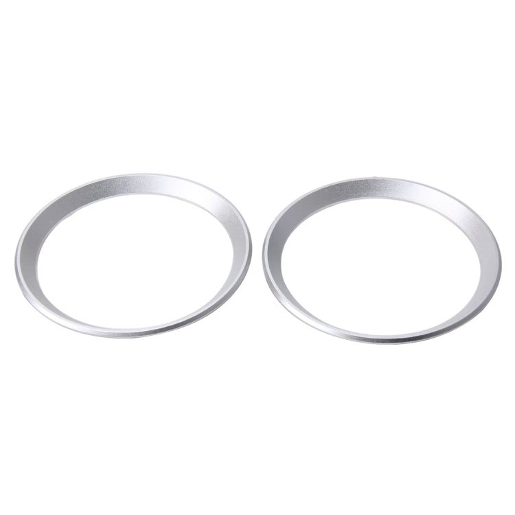 2 PCS Car Logo Decorative Circle Steering Wheel Decoration Ring Sticker Logo Car Styling Modification Car Front Logo Ring Decoration Rear Cover Trim Hood Emblem Rings for BMW 5 Series(Silver) - Decoration Rings by PMC Jewellery | Online Shopping South Africa | PMC Jewellery | Buy Now Pay Later Mobicred