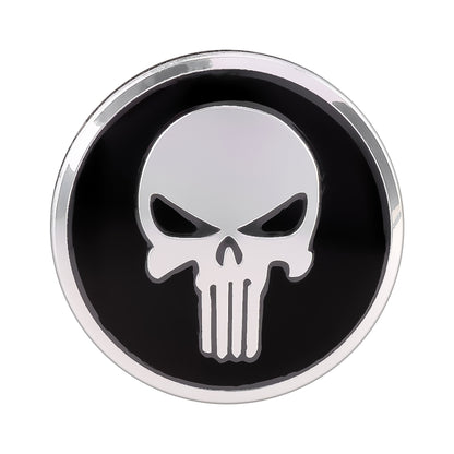 4 PCS Car-Styling Skull Pattern Wheel Hub Decorative Sticker, Diameter: 5.8cm - Decorative Sticker by PMC Jewellery | Online Shopping South Africa | PMC Jewellery