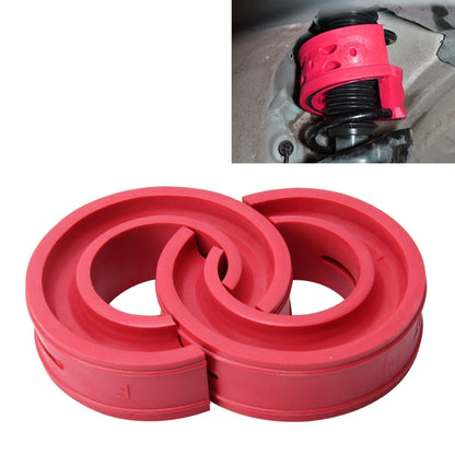 2pcs Car Auto F Type Shock Absorber Spring Bumper Power Cushion Buffer, Spring Spacing: 12mm, Spring Thickness: 15mm, Spring Diameter: 120mm(Red) - Power Cushion by PMC Jewellery | Online Shopping South Africa | PMC Jewellery