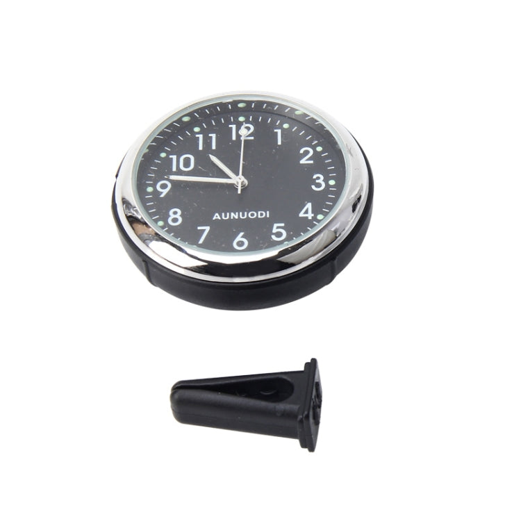 Car Outlet Clock Car Luminous Material Car Clock Car Electronic Watch Car Air Conditioning Outlet Perfume Ornaments(Black) - Clocks & Car Meters by PMC Jewellery | Online Shopping South Africa | PMC Jewellery | Buy Now Pay Later Mobicred