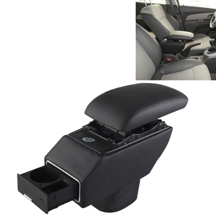 Car ABS Leather Wrapped  Armrest Box with Fast Charge USB Holes and Cables for Cruzez - Stowing Tidying by PMC Jewellery | Online Shopping South Africa | PMC Jewellery | Buy Now Pay Later Mobicred