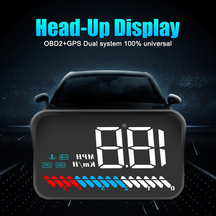 M7 3.5 inch Universal Car OBD2 + GPS HUD Vehicle-mounted Head Up Display Fuel Consumption - Head Up Display System by PMC Jewellery | Online Shopping South Africa | PMC Jewellery | Buy Now Pay Later Mobicred