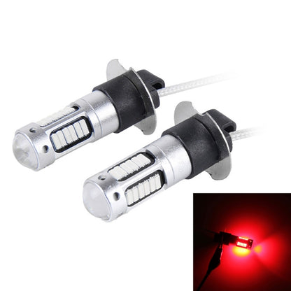 2 PCS H3 10W 30 SMD-4014 LEDs Car Fog Light, DC 12V(Red Light) - Fog / Driving Lights by PMC Jewellery | Online Shopping South Africa | PMC Jewellery | Buy Now Pay Later Mobicred