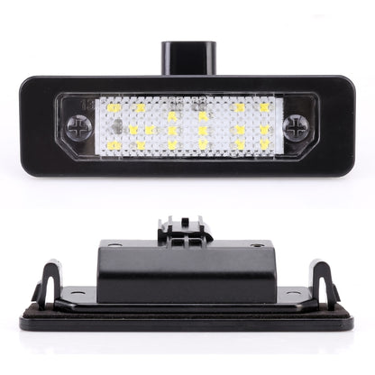 2 PCS DC 12V 3W 150LM 6000K LED License Plate Light 18LEDs SMD-3528 Bulbs Lamps for Ford Mustang 2010-2014 - License Plate Lights by PMC Jewellery | Online Shopping South Africa | PMC Jewellery | Buy Now Pay Later Mobicred