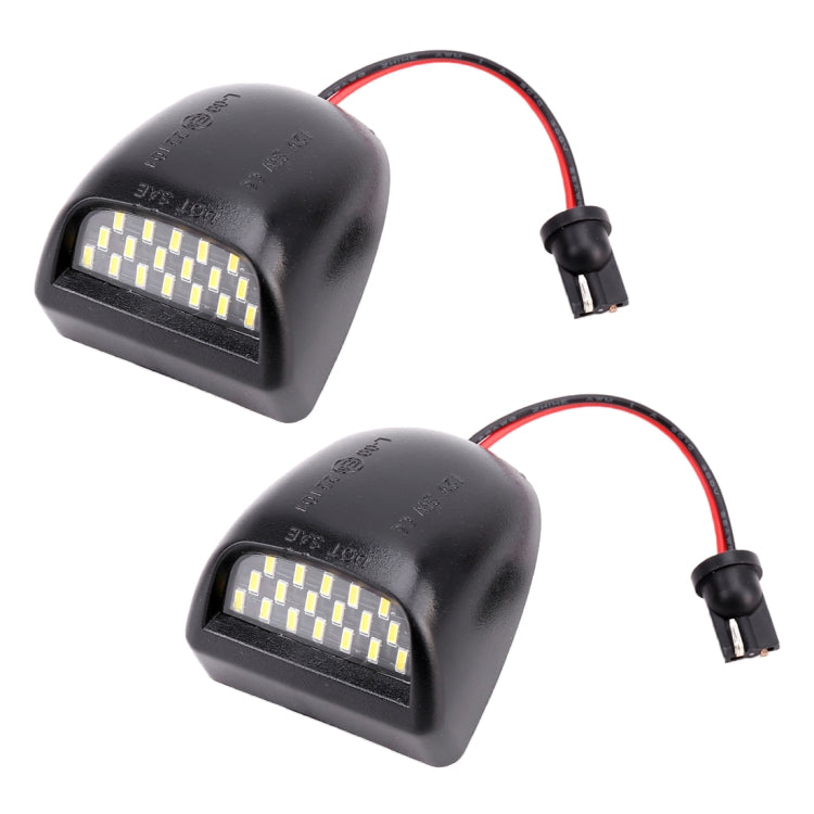 2 PCS DC 12V 3W 150LM 6000K LED License Plate Light 18LEDs SMD-4014 Bulbs Lamps for Chevrolet - License Plate Lights by PMC Jewellery | Online Shopping South Africa | PMC Jewellery | Buy Now Pay Later Mobicred