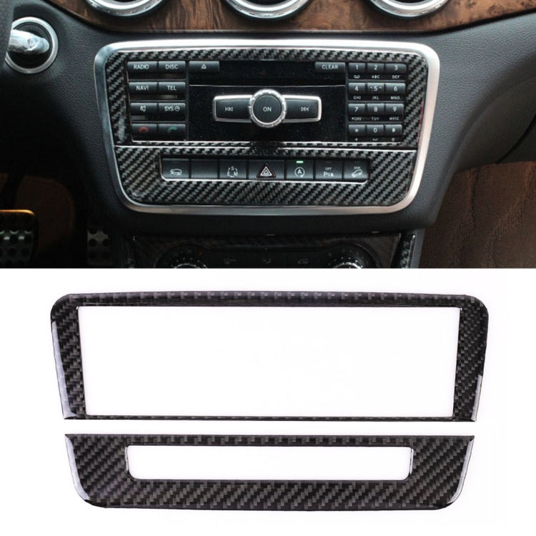 Car Carbon Fiber CD Panel Decorative Sticker for Mercedes-Benz GLA 2015-2018 - Car Interior Mouldings by PMC Jewellery | Online Shopping South Africa | PMC Jewellery | Buy Now Pay Later Mobicred