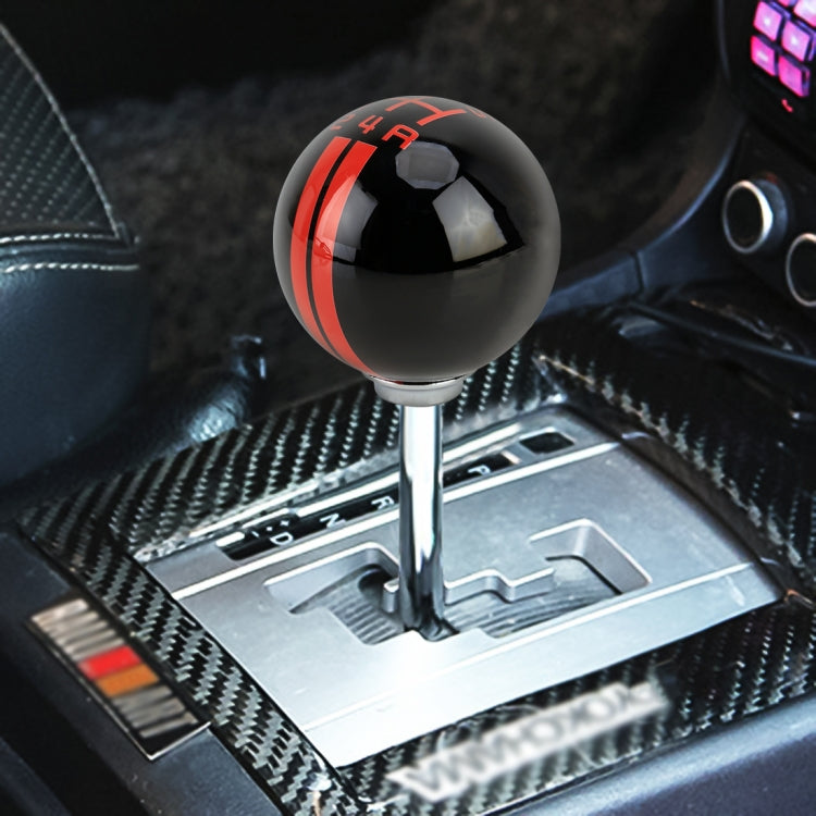 Universal Vehicle Ball Shape Modified Resin Shifter Manual 5-Speed Gear Shift Knob (Black Red) - Shift Knob by PMC Jewellery | Online Shopping South Africa | PMC Jewellery | Buy Now Pay Later Mobicred